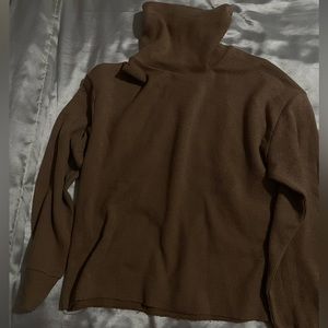 Brown turtleneck